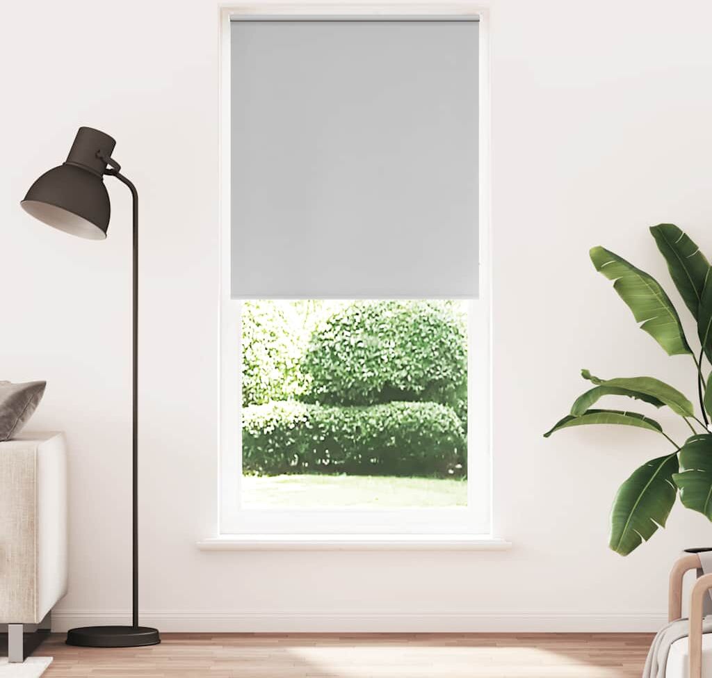 vidaXL Rullgardin grå 80 x 230 cm mörkläggande